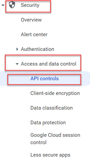 API control