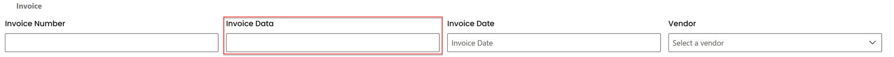 manage custom invoice data